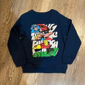 Marvel Kids Navy Blue Superhero Sweatshirt